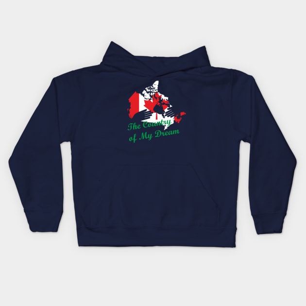 Canada. Dream country Kids Hoodie by aceofspace